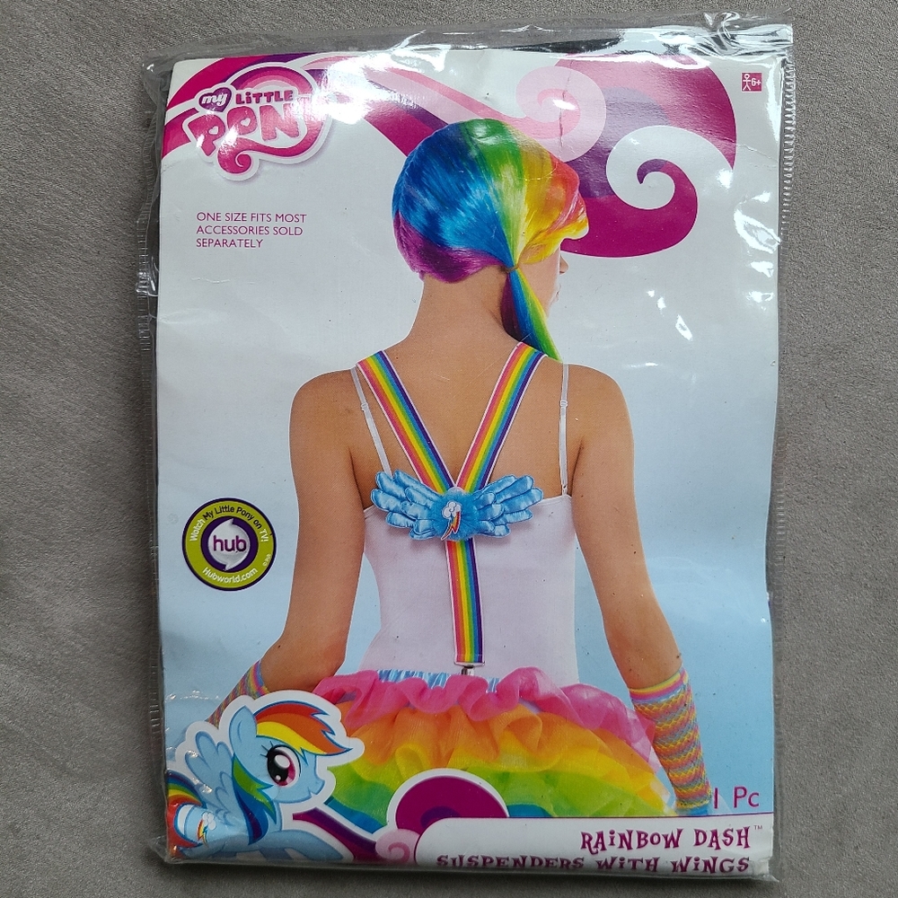 Rainbow Dash My Little Pony Suspenders NIP